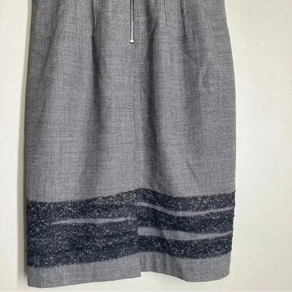 Elie Tahari for Nordstrom Size 10 Black Wool Blend Dress - Picture 6 of 12